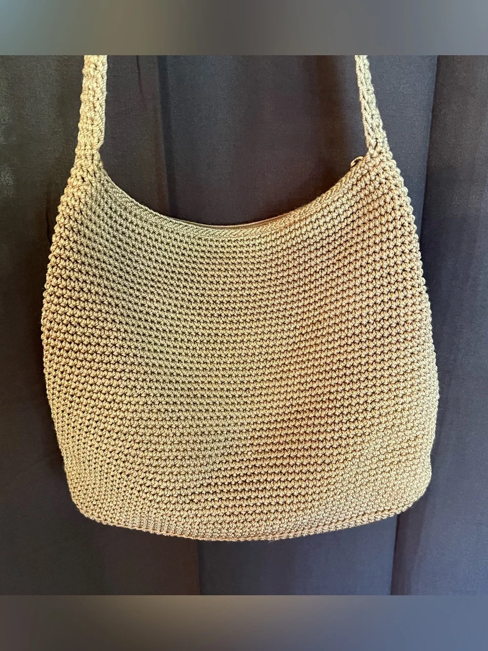 The Sak Woven Shoulder Tote Bag in Light Brown